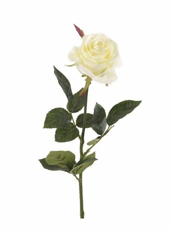 Rose | Artificial Rose Brina, White, 28"/70Cm Artificial Flowers Rose