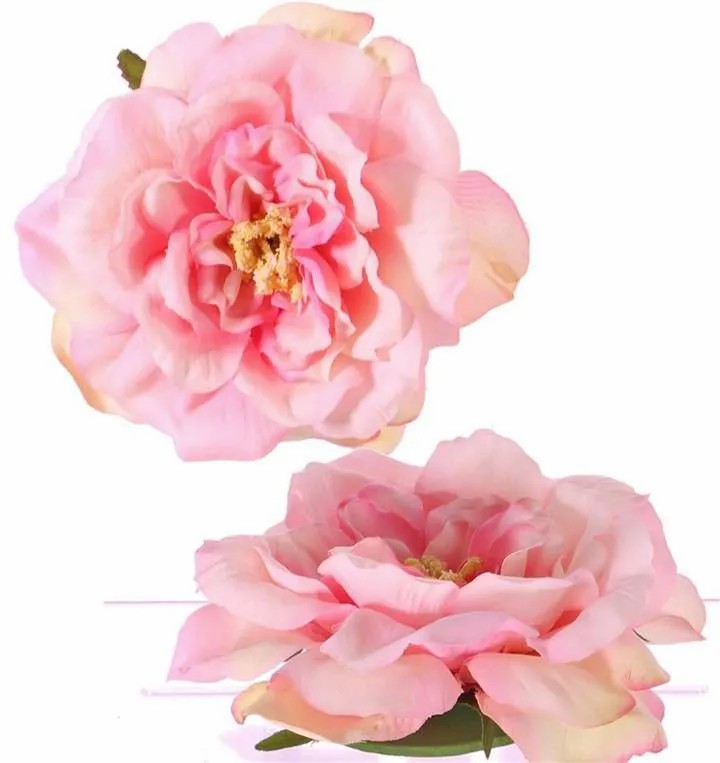 Rose | Fake Rose Blossom Saskia, Floating, Pink, 2"/5Cm, Ø6"/15Cm Artificial Flowers Rose