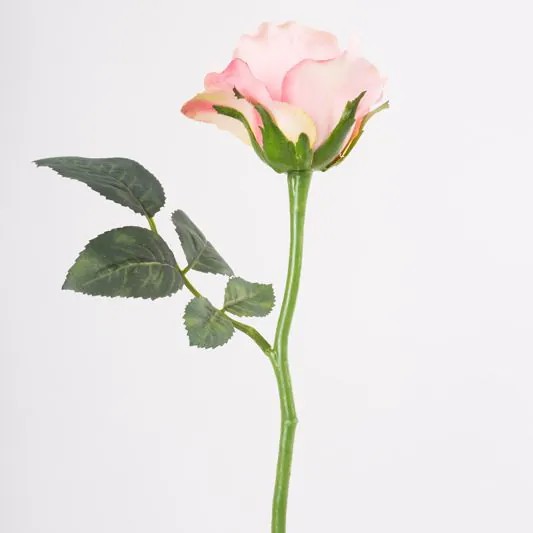 Rose | Fake Rose Elli, Pink, 12"/30Cm, Ø2.4"/6Cm Artificial Flowers Rose