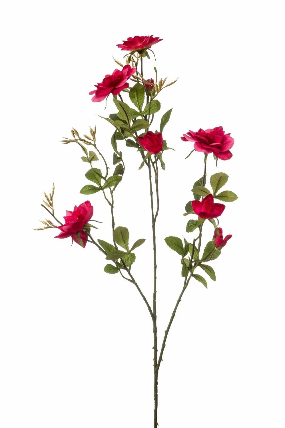 Rose | Fake Rose Stem Janina, Fuchsia, 3Ft/90 Cm Artificial Flowers Rose