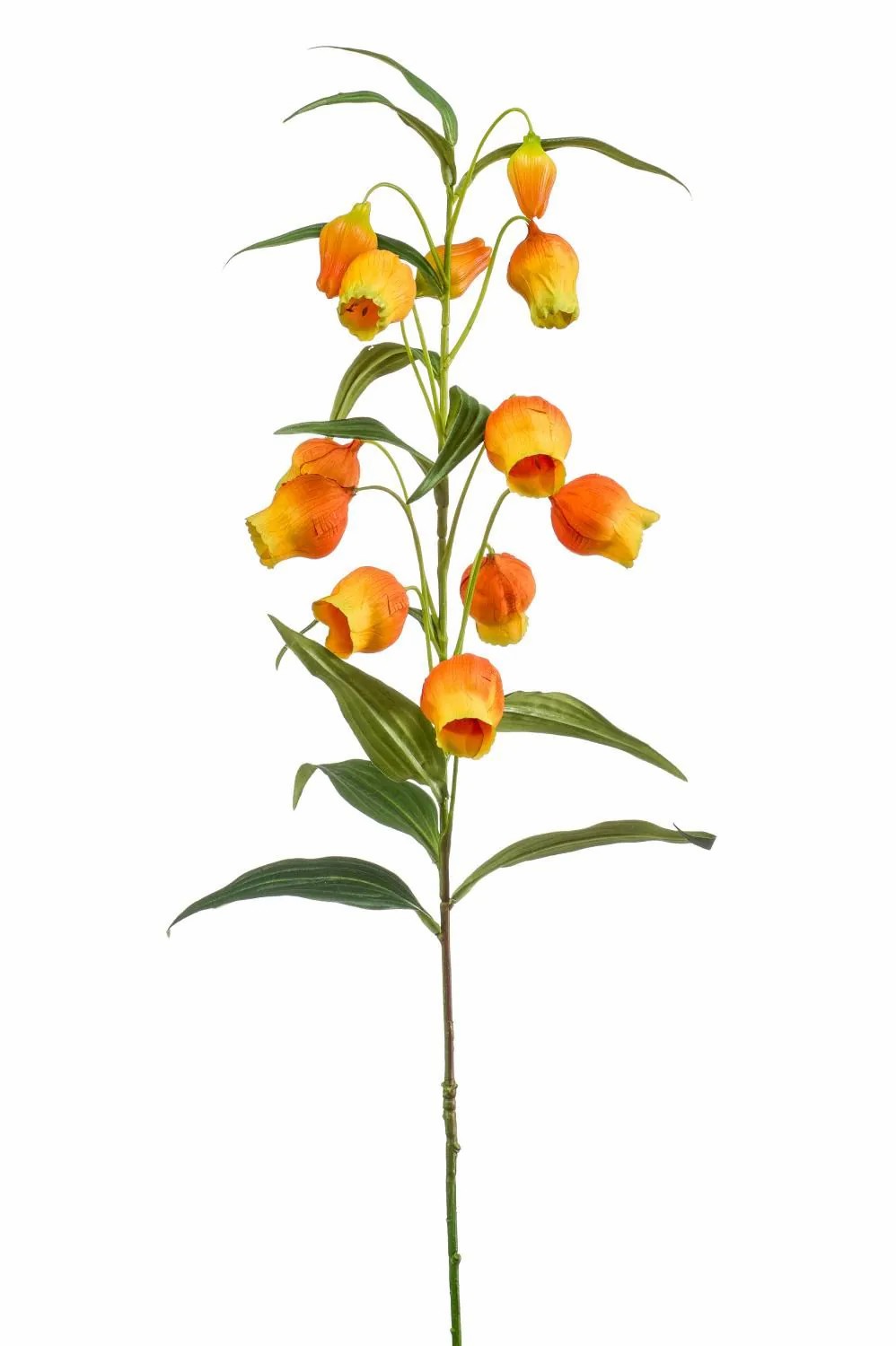 Sandersonia | Artificial Lantern Lily Nizar, Orange, 3Ft/100 Cm Artificial Flowers Orange