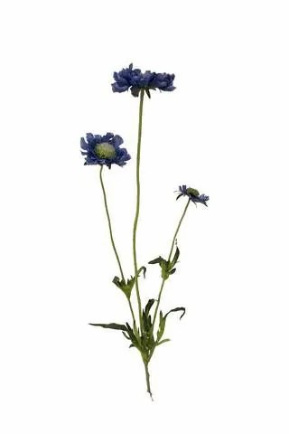 Scabiosa | Artificial Flower Scabiosa Geneve, Blue, 26"/65Cm Artificial Flowers Blue