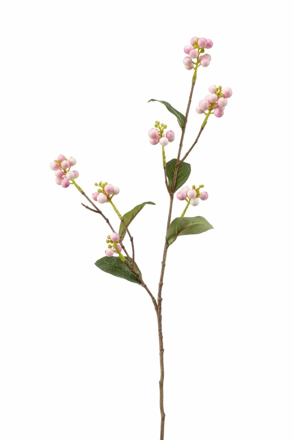 Snowberry | Artificial Snowberry Branch Lierga With Fruits, Light Pink, 28"/70Cm Artificial Plants Rose