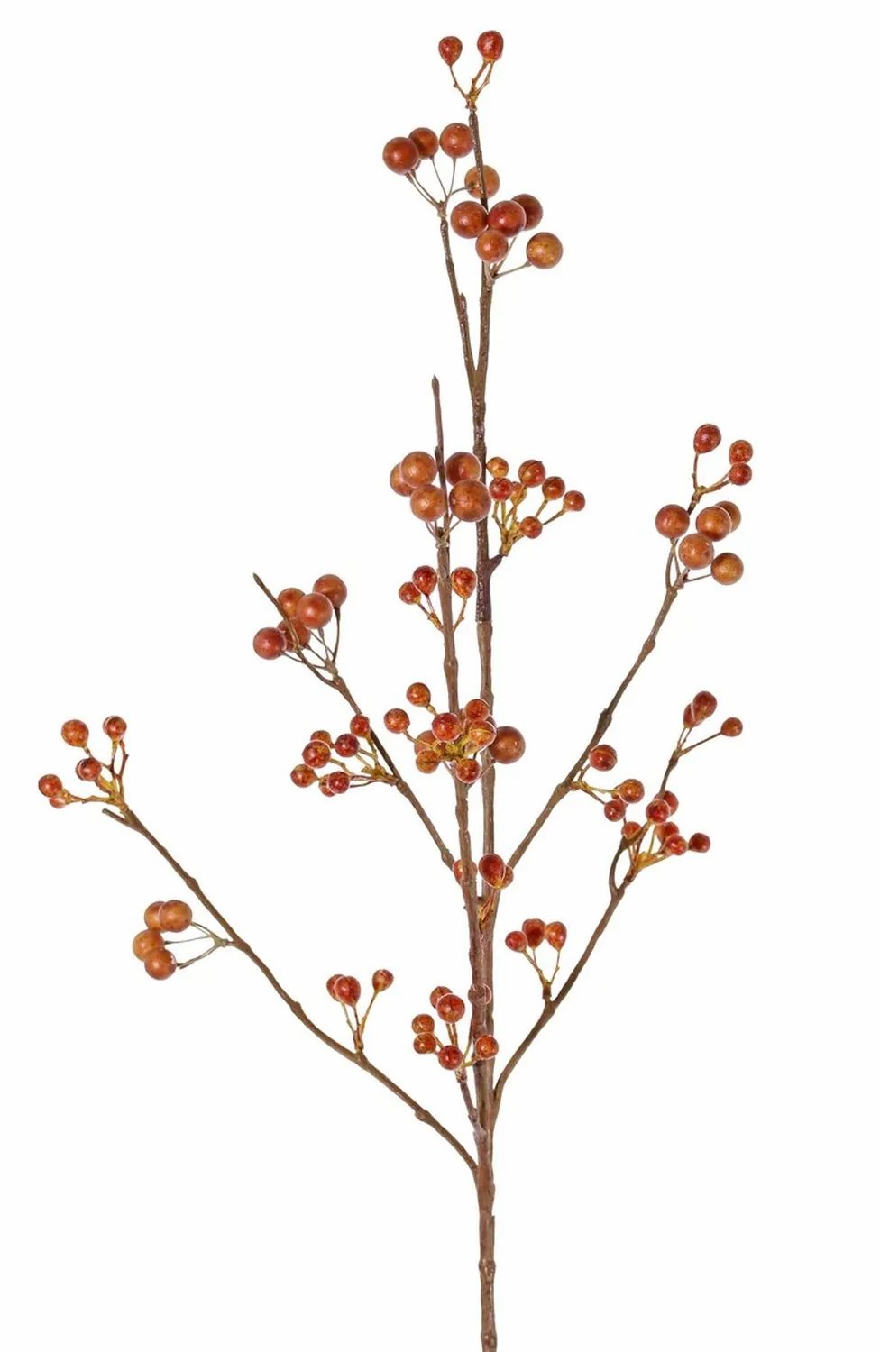 Snowberry | Fake Snowberry Spray Harmonia, Berries, Brown, 31"/80Cm Artificial Plants Brown