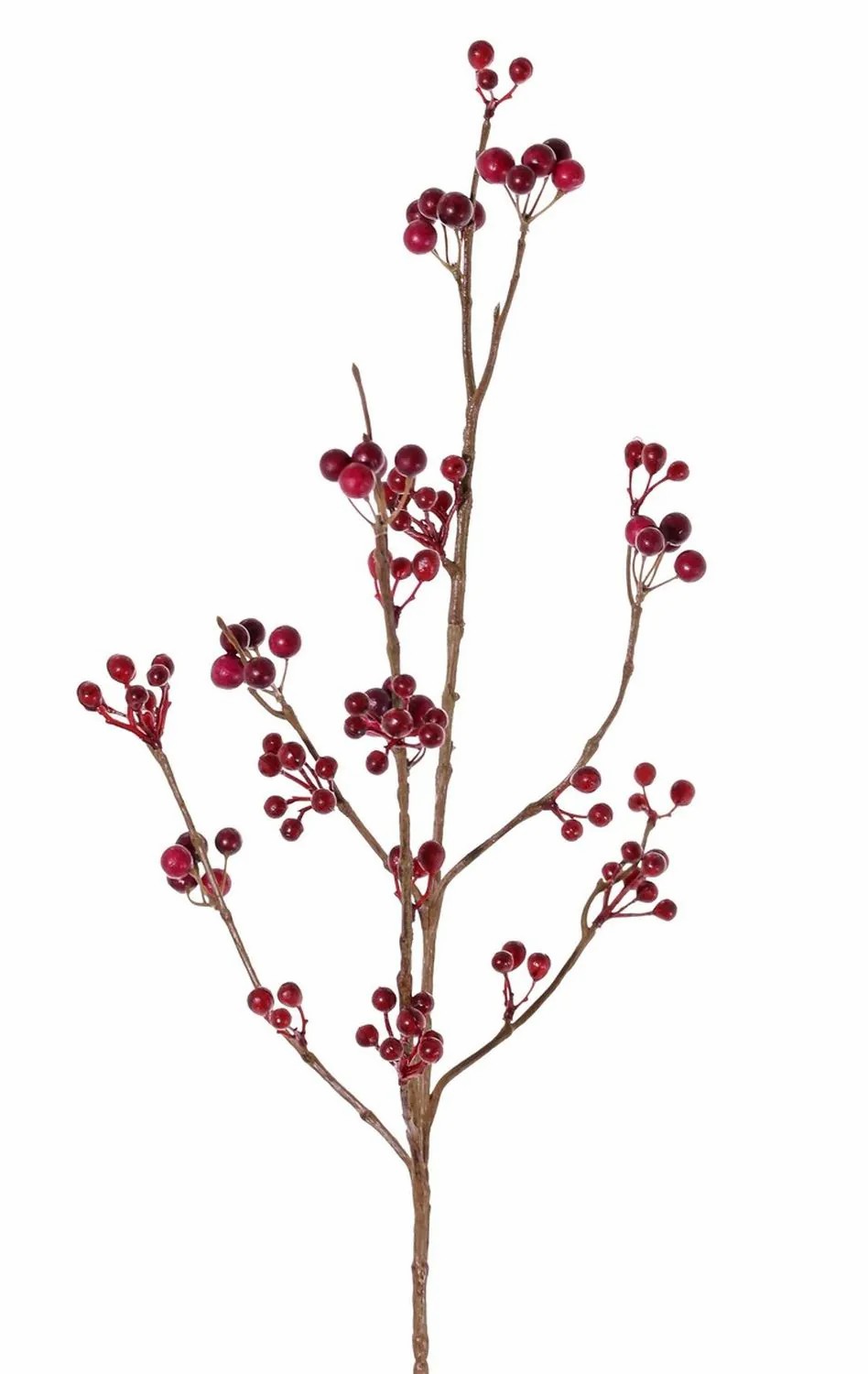 Snowberry | Fake Snowberry Spray Harmonia, Berries, Burgundy Red, 31"/80Cm Artificial Plants Red