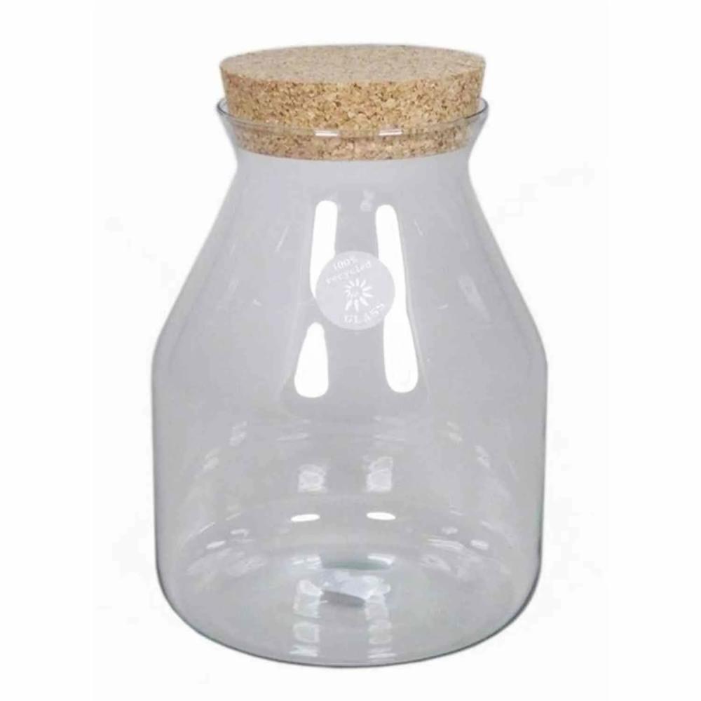 Storage jars | Biscuit And Sweet Jar Vladimir With Cork Lid, Clear, 10"/26Cm, Ø7"/18Cm Accessories Storage jars