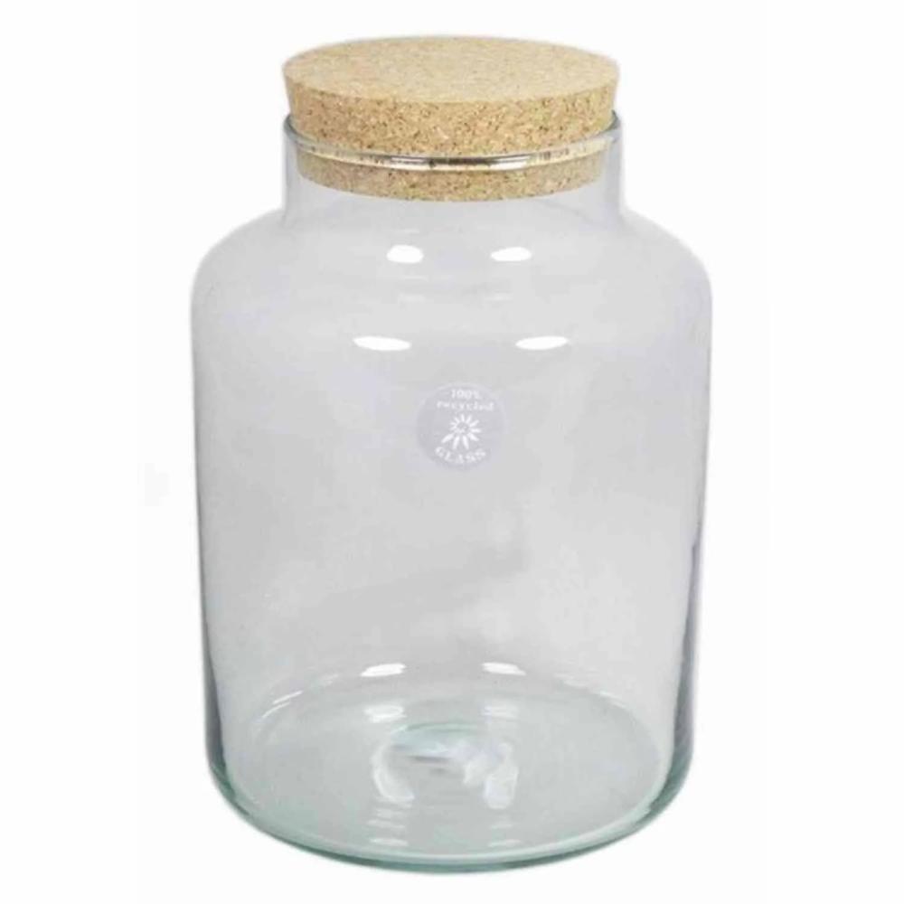 Storage jars | Candy Jar Dogan With Cork, Clear, 12"/29,5Cm, Ø8"/21Cm Accessories Storage jars