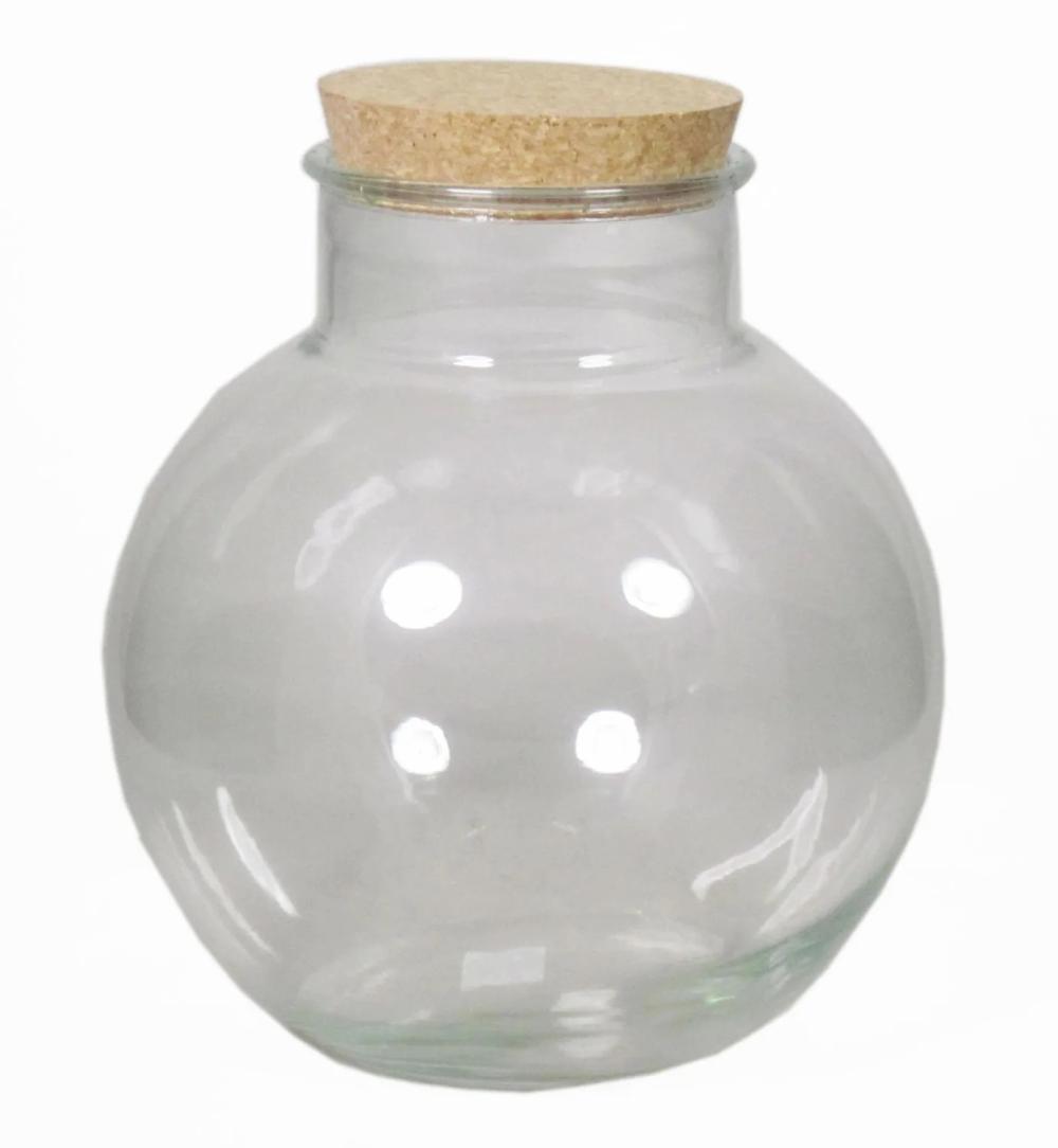 Storage jars | Conservation Glass Winda With Cork, Clear, 10"/26,5Cm, Ø10"/25Cm Accessories Storage jars