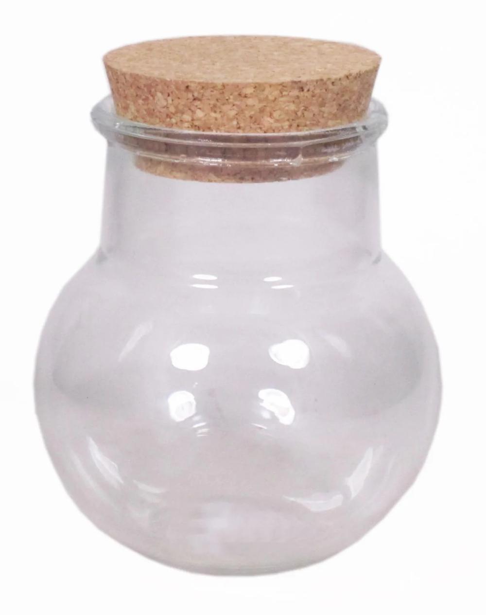 Storage jars | Conservation Glass Winda With Cork, Clear, 5.3"/13,5Cm, Ø5"/13Cm Accessories Storage jars