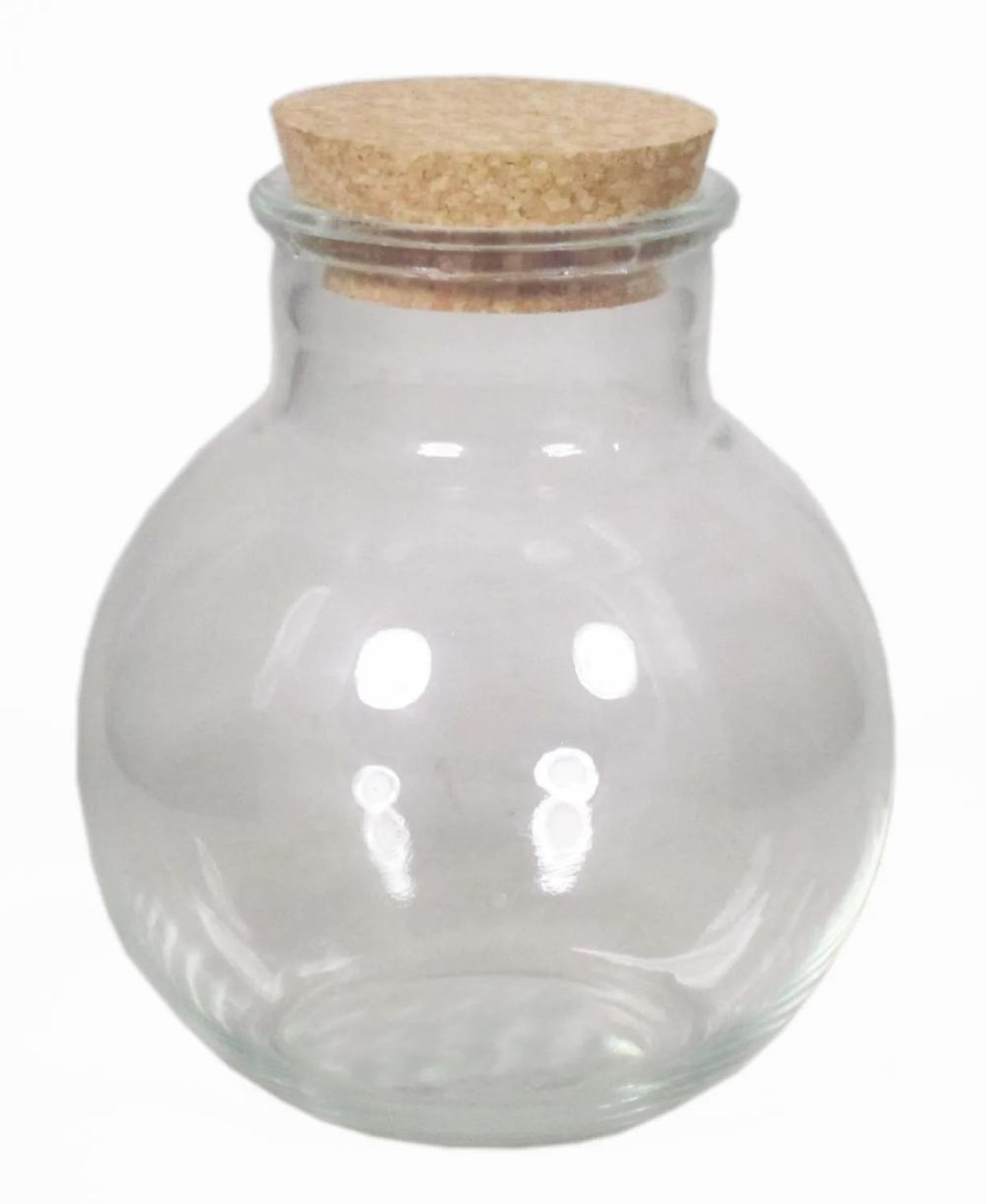 Storage jars | Conservation Glass Winda With Cork, Clear, 6.7"/17Cm, Ø6"/15Cm Accessories Storage jars