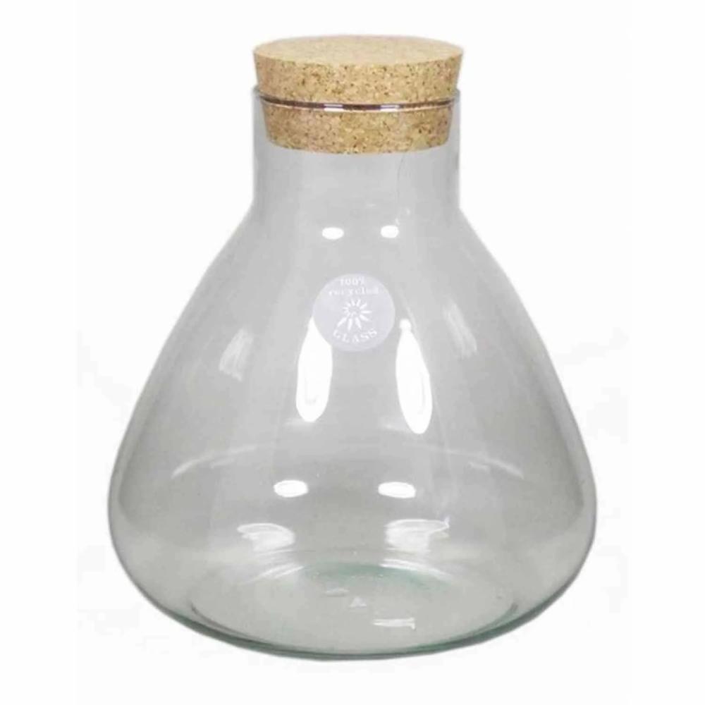 Storage jars | Glass Jar Peppa With Cork Lid, Clear, 10"/26,5Cm, Ø9"/22,5Cm Accessories Storage jars