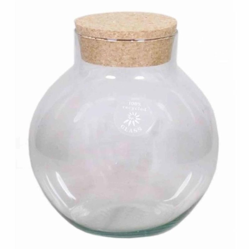 Storage jars | Storage Jar Gaspar With Cork Lid, Clear, 11"/27Cm, Ø10"/25Cm Accessories Storage jars