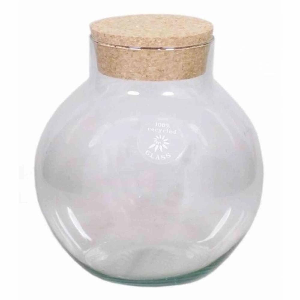 Storage jars | Storage Jar Gaspar With Cork Lid, Clear, 8"/20Cm, Ø7.5"/19Cm Accessories Storage jars