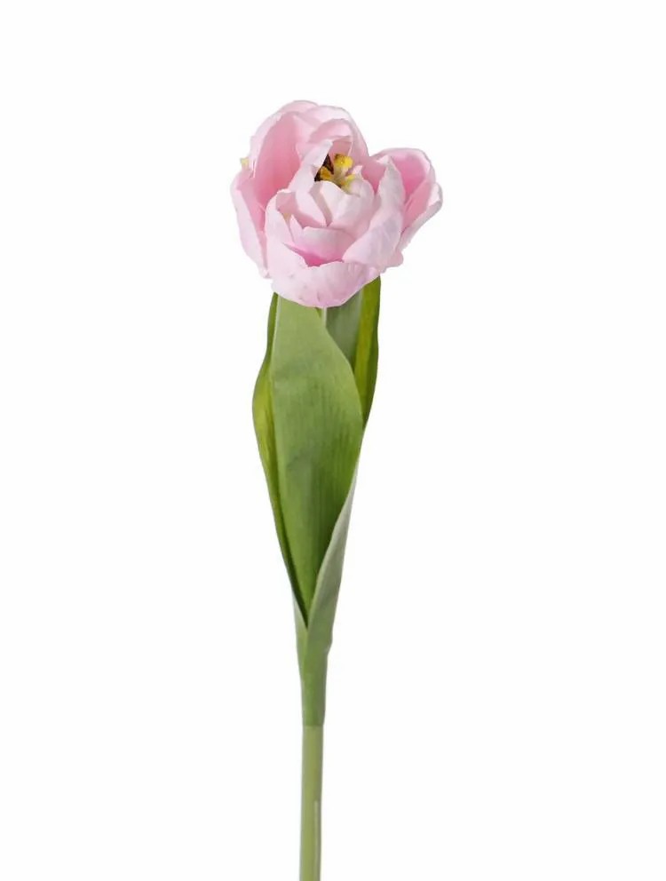 Tulip | Artificial Tulip Romana, Light Pink, 18"/45Cm, Ø2.4"/6Cm Artificial Flowers Rose