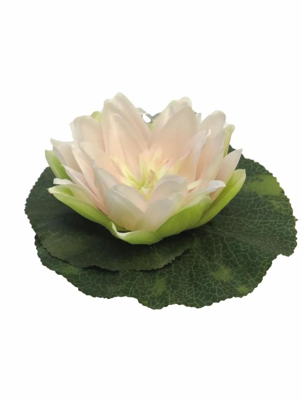 Water lilies | Artificial Water Lily Shuolin, Floating, Pale Pink, Ø7"/18Cm Artificial Flowers Rose