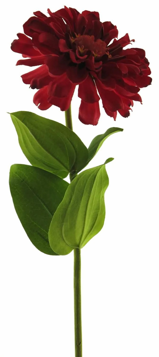 Zinnia | Artificial Zinnia Mianmo, Red, 24"/60Cm Artificial Flowers Red