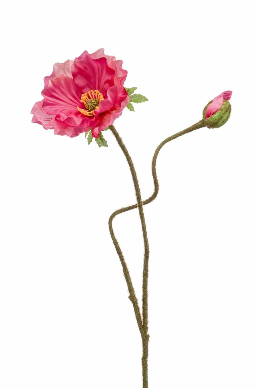 Poppies | Silk Poppy Hasna, Fuchsia, 30"/75 Cm Artificial Flowers Poppies